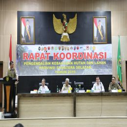 Kepala BNPB Pimpin Rapat Pencegahan Karhutla di Sumatera Selatan