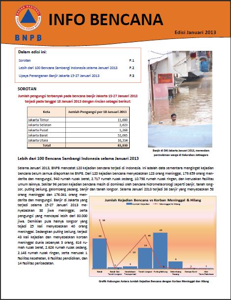 Info Bencana Edisi Januari 2013