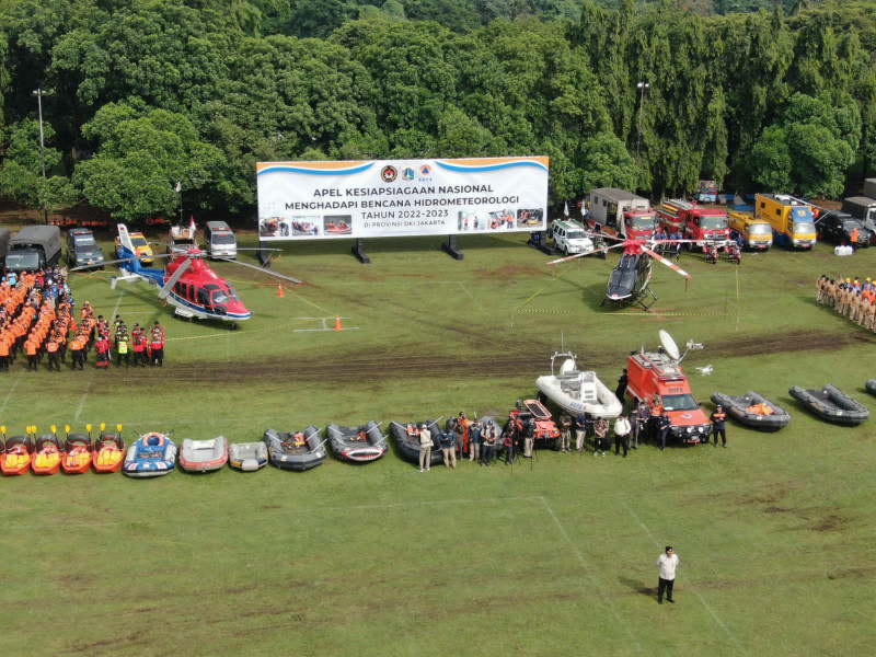 Kondisi Apel Kesiapsiagaan yang dilakukan di Lapangan Jambore, Depok Jawa Barat, Rabu (9/11).