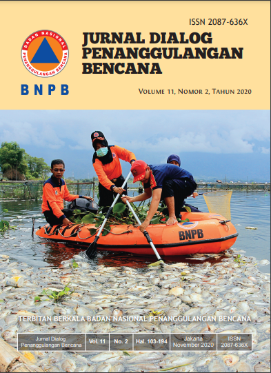 Jurnal Dialog Penanggulangan Bencana Vol.11 No.2 Tahun 2020