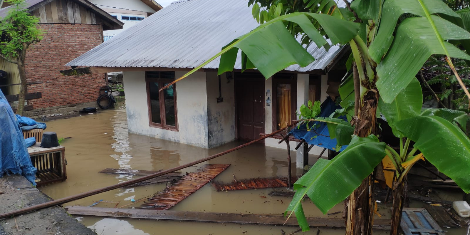 Dalam Sehari Banjir Melanda Beberapa Wilayah Aceh Besar dan Aceh Jaya