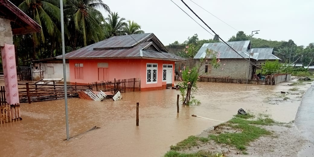 Sebanyak 76 Rumah di Dua Desa terendam Banjir Boalemo