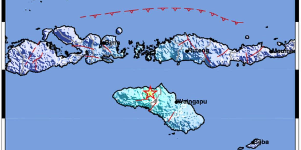 Gempa M5,2 Picu Guncangan Lemah Sekitar Sumba Tengah