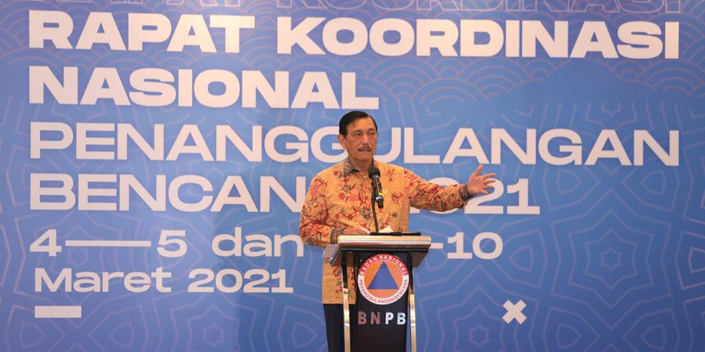 Rakornas PB BNPB 2021, Menko Marvest Luhut Berikan Enam Rekomendasi PB Gempabumi dan Potensi Tsunami