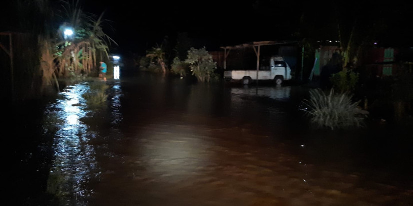 Banjir yang Merendam 2 Desa di Kabupaten Balangan Berangsur Surut