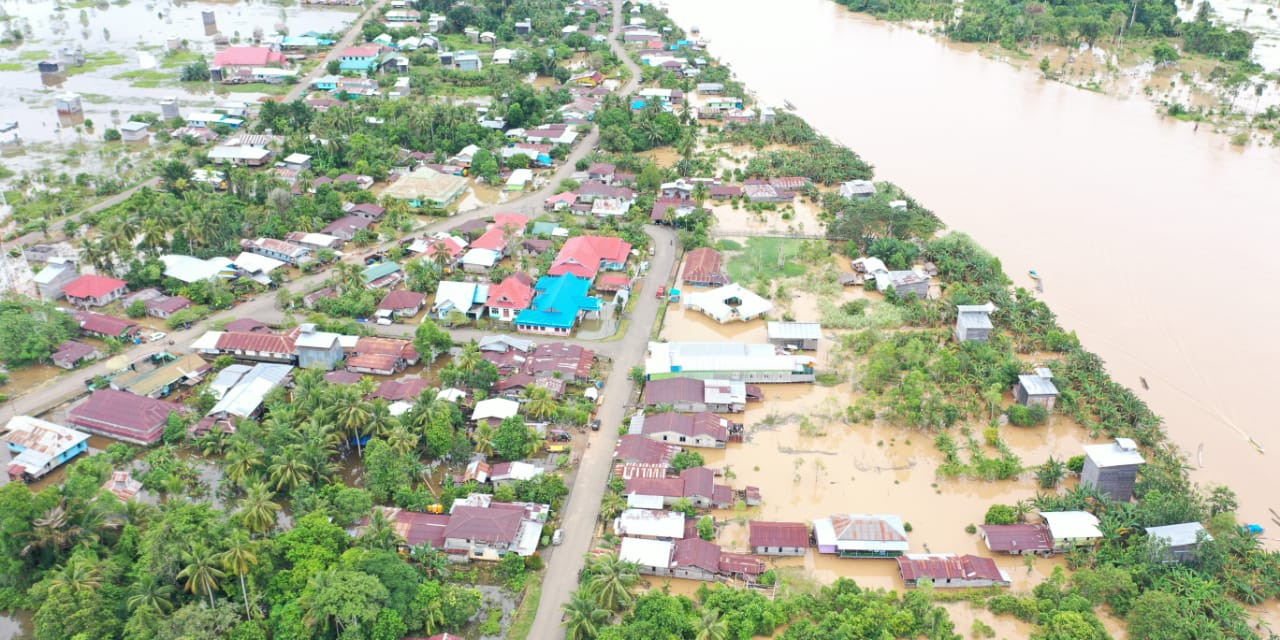 Banjir di Kabupaten Nunukan Merendam 533 Unit Rumah