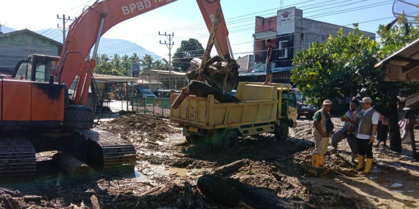 BPBD Kerahkan Tujuh Alat Berat dalam Penanganan Tanggul Jebol Pascabanjir Bandang Aceh Tenggara