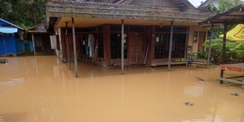 Banjir yang Melanda 10 Desa di Kabupaten Balangan Berangsur Surut