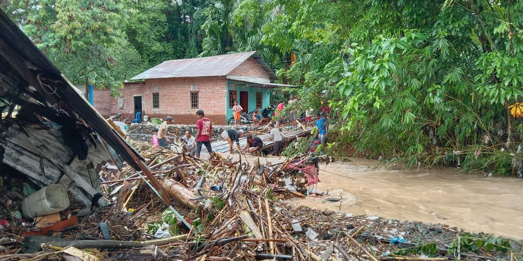 Banjir Kota Lubuklinggau Surut, BPBD Minta Masyarakat Tetap Waspada Potensi Bencana Hidrometeorologi