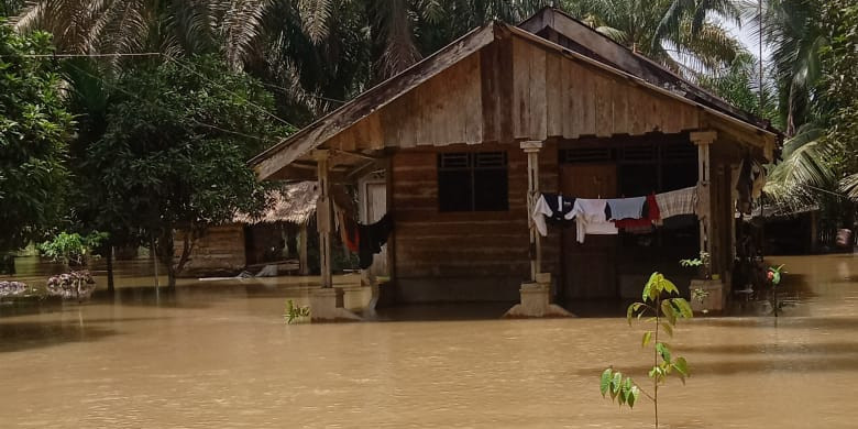 Dua Desa Terendam Banjir di Langkat