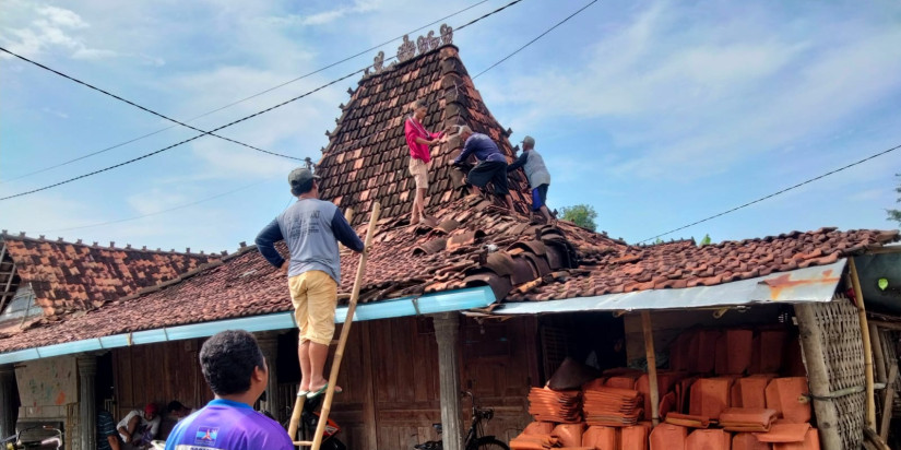 23 Unit Rumah di Pati Rusak diterjang Angin Puting Beliung