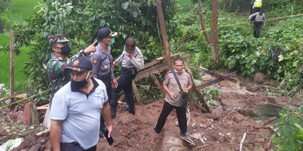 Tanah Longsor Telan Satu Korban Jiwa Warga Karangasem