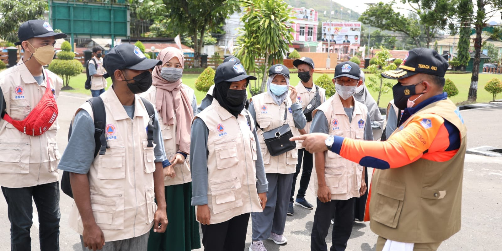 BNPB Inisiasi Gerai Masker di Venue PON XX Papua