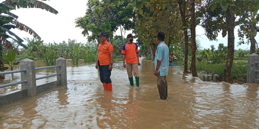 Saluran Irigasi Meluap, 60 KK di Lamongan Kebanjiran