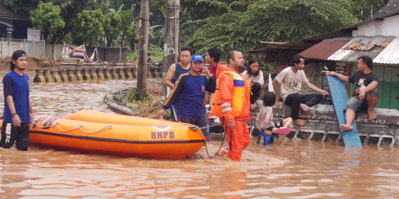 Banjir Rendam Wilayah Kota Cilegon Setelah Diguyur Hujan Selama 3 Jam