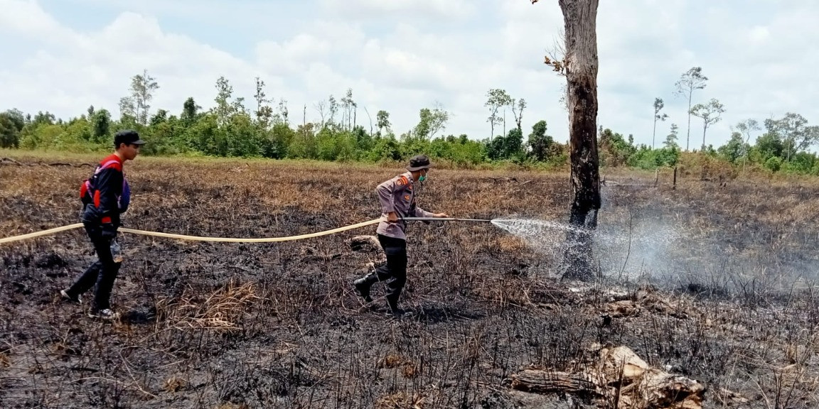 Karhutla Desa Sungai Tabuk Seluas 55,61 Ha Berhasil Dipadamkan