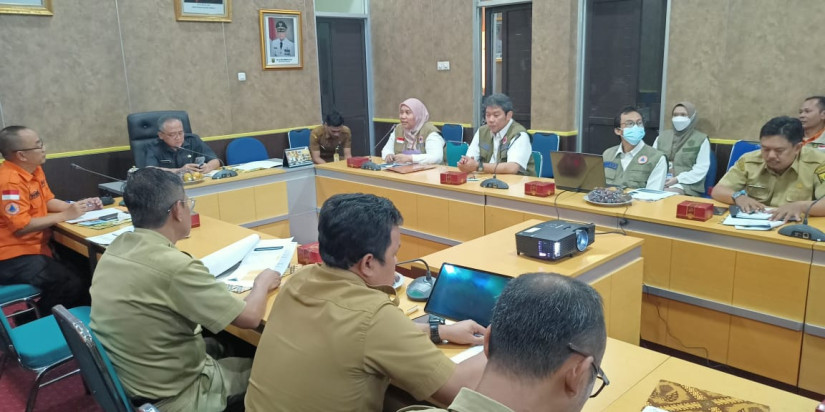 BNPB Gelar Audiensi Peringatan Dini Berbasis Masyarakat dengan Pemkab Sukabumi