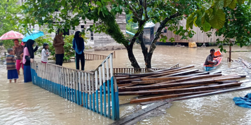 Banjir Landa Tiga Kecamatan di Kabupaten Buton Utara Surut