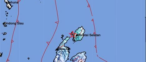 Warga Kepulauan Morotai merasakan Guncangan Gempa Sedang selama 2 sampai 3 Detik