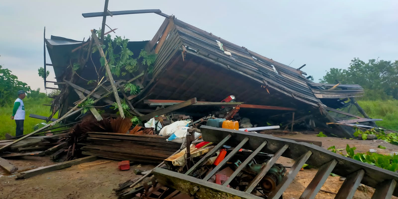 Angin Kencang Akibatkan Dua Warga Konawe Luka-luka dan Tiga Rumah Rusak