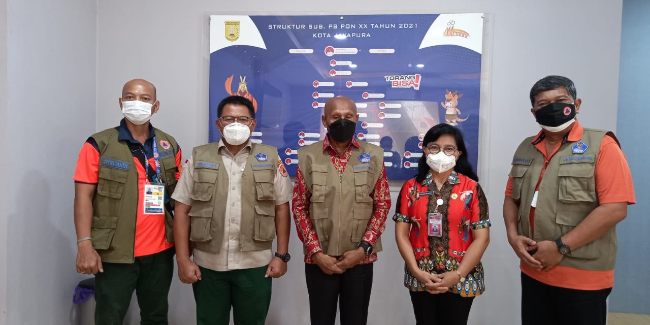 Posko Subsatgas Kota Jayapura Gandeng Unsur Pentahelix Dalam Penyebaran Masker