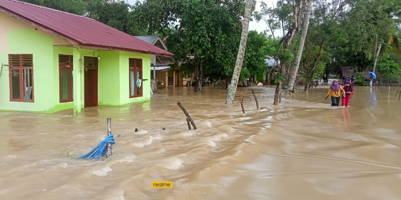 Sebanyak 2.751 Jiwa Warga Mengungsi Akibat Banjir Meluas di Aceh Timur