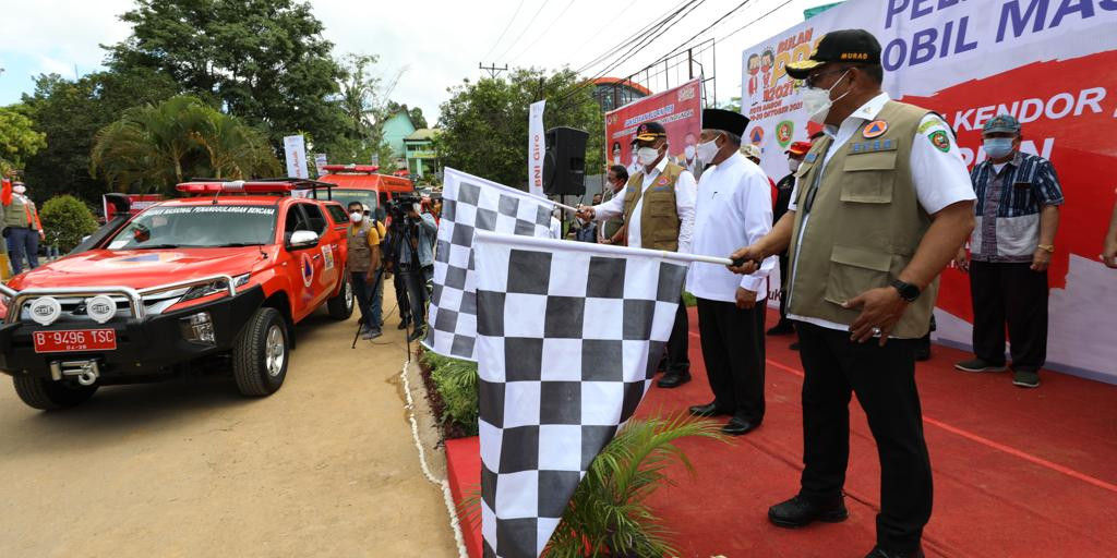 Jaga Disiplin Protokol Kesehatan di Kota Ambon, Sepuluh Mobil Masker Diterjunkan di Pusat-pusat Aktifitas Masyarakat