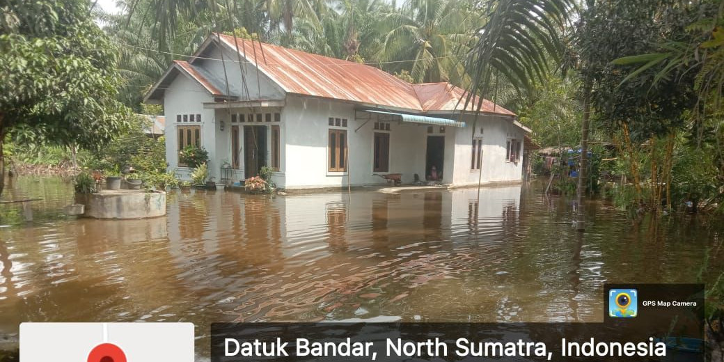 Sepuluh Kelurahan di Kota Tanjungbalai Terendam Banjir