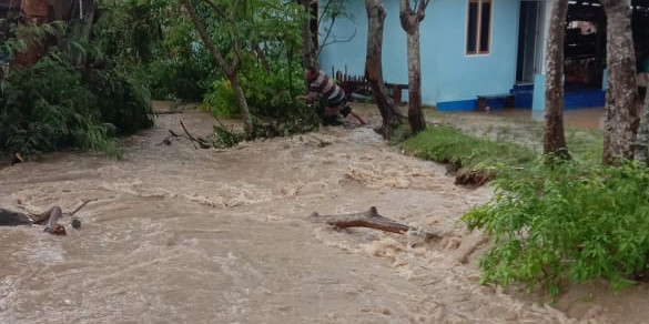 Banjir yang Berdampak pada 2.300 Warga Kabupaten Gorontalo Berangsur Surut