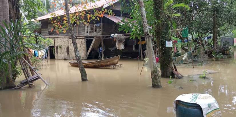 Banjir yang Menggenangi 51 Rumah Warga Kabupaten Langkat Berangsur Surut