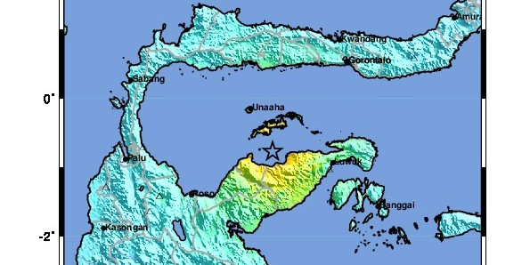 Gempa bumi M6.5 Guncang Wilayah Kabupaten Tojo Una Una