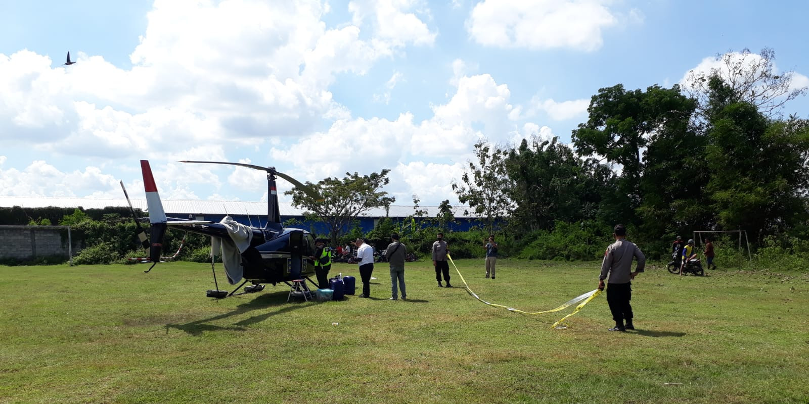 Masalah Navigasi, Helikopter BNPB Mendarat Darurat di Grobogan