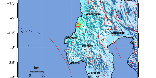 Gempa M5,4 Dirasakan Kuat Warga Mamuju Tengah