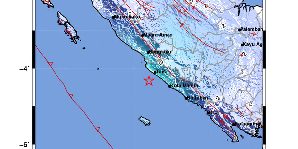 Guncangan Kuat Gempa M 5,2 Dirasakan Masyarakat Kabupaten Seluma, Bengkulu