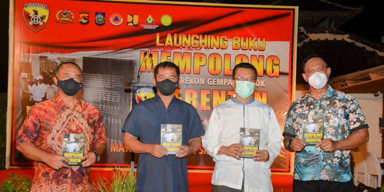 Pangdam Udayana Luncurkan Buku “Mempolong Merenten” kisah Gempa Lombok