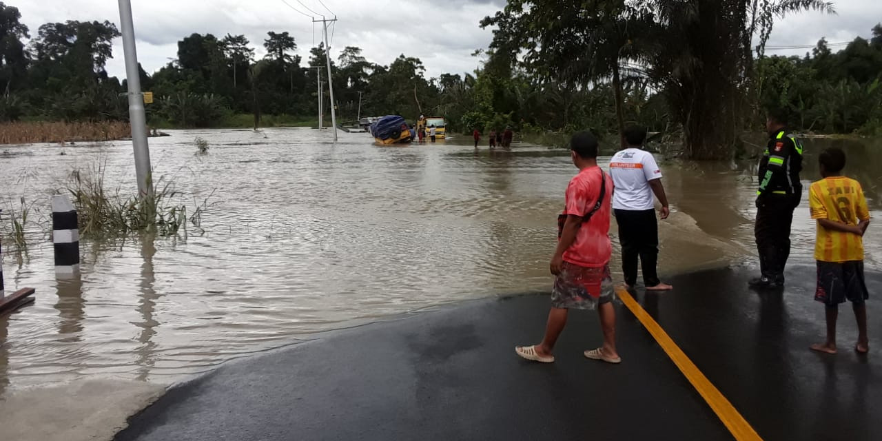 Banjir Merendam Kabupaten Keerom Provinsi Papua