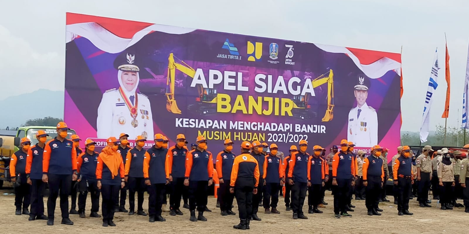 Antisipasi Potensi Dampak La Nina, Pemprov Jatim Gelar Apel Siaga Banjir