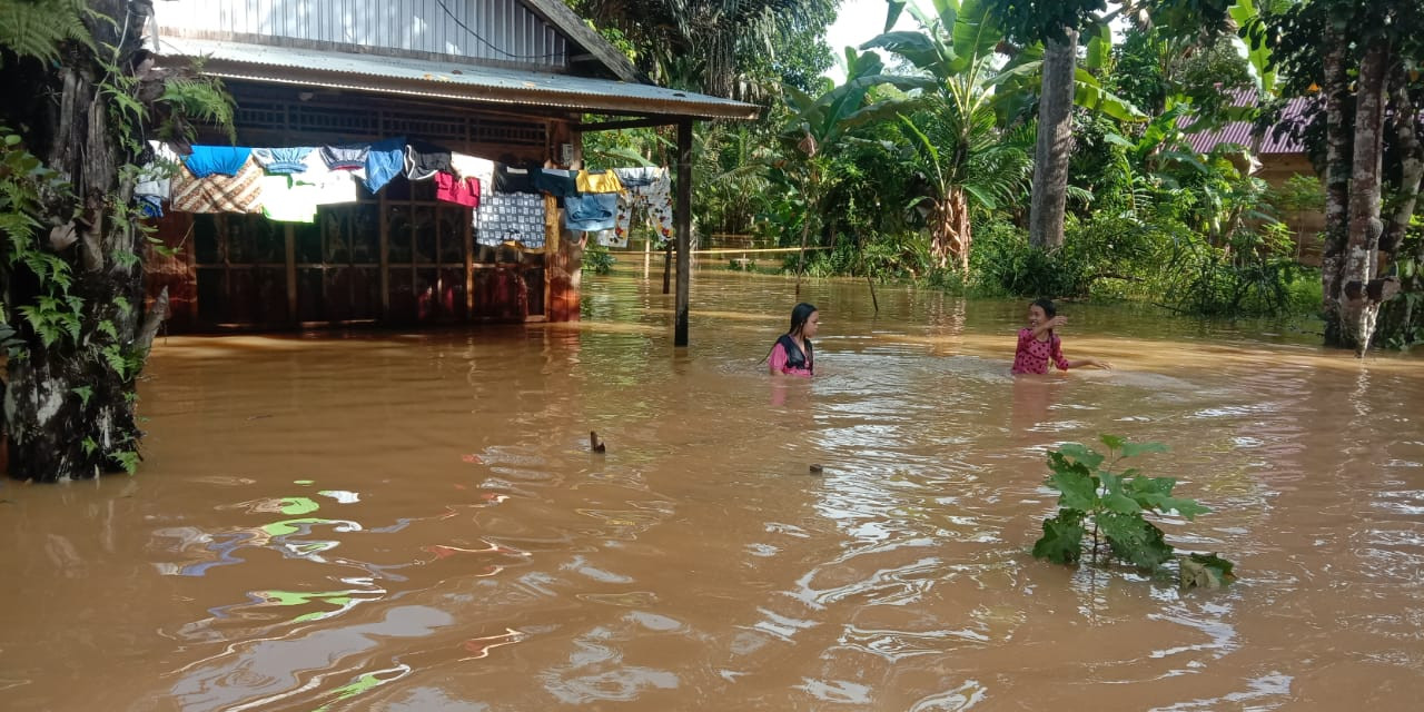 Banjir Kembali Rendam Puluhan Rumah Warga Kabupaten Tanah Bumbu