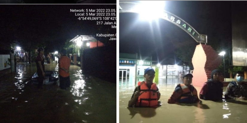 Meski Surut, Wilayah Terdampak Banjir Cirebon Masih Berpeluang Hujan Esok Hari