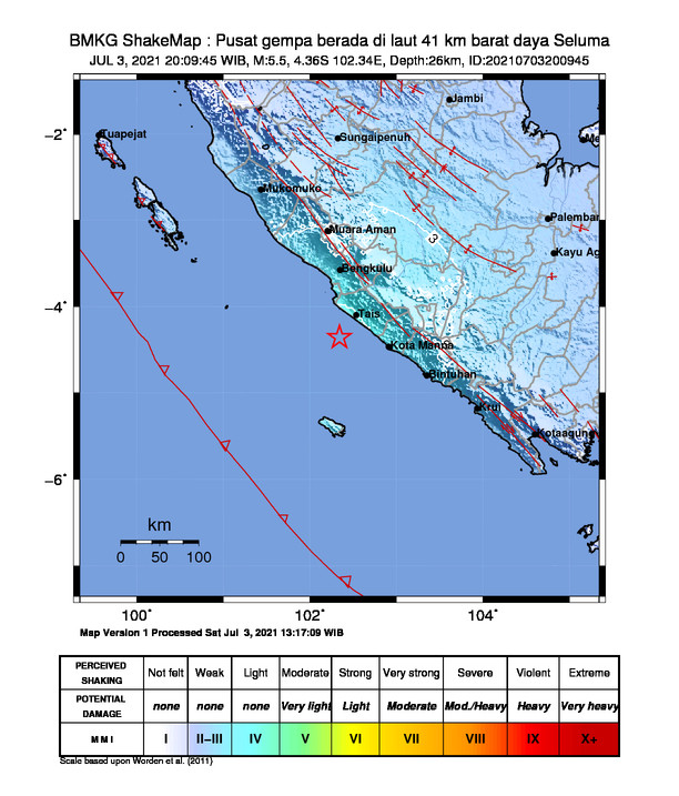 Gempa M5,5 Panikkan Warga Kota Bengkulu