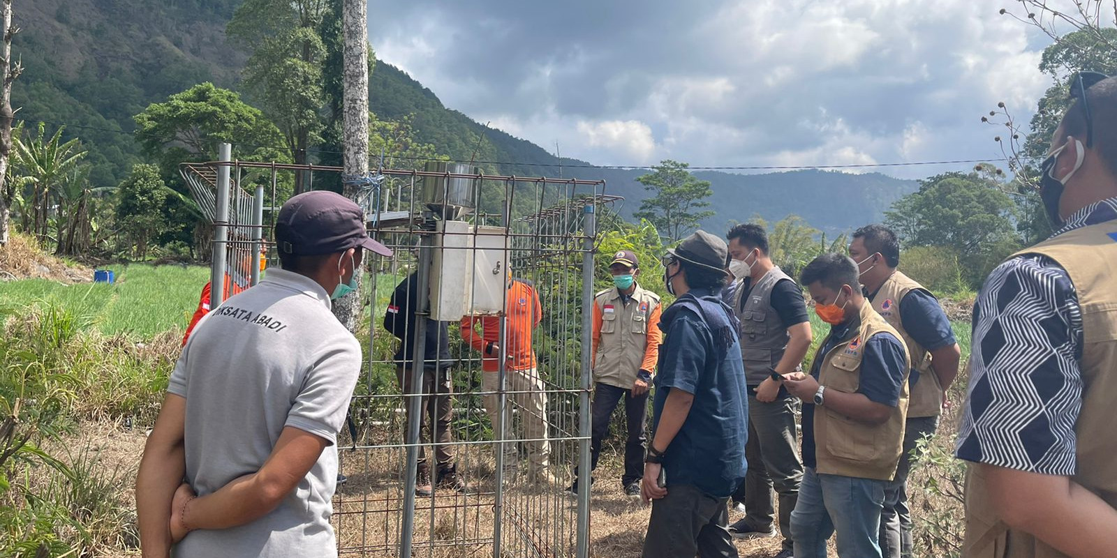 BNPB Cek Efektivitas Alat Peringatan Dini Longsor Berbasis Masyarakat di Bangli