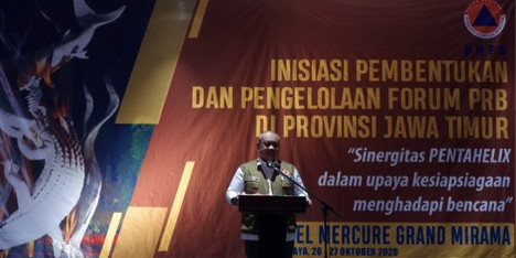 BNPB Gelar Inisiasi Pembentukan dan Pengelolaan Forum Pengurangan Risiko Bencana Provinsi Jawa Timur