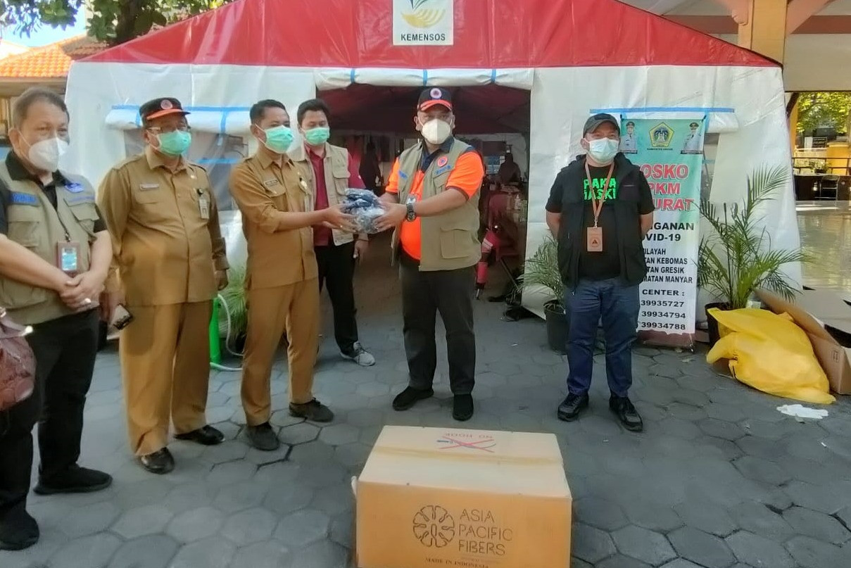 Benahi Sektor Hulu, BNPB Lakukan Monitoring PPKM dan Distribusi Masker hingga Kecamatan