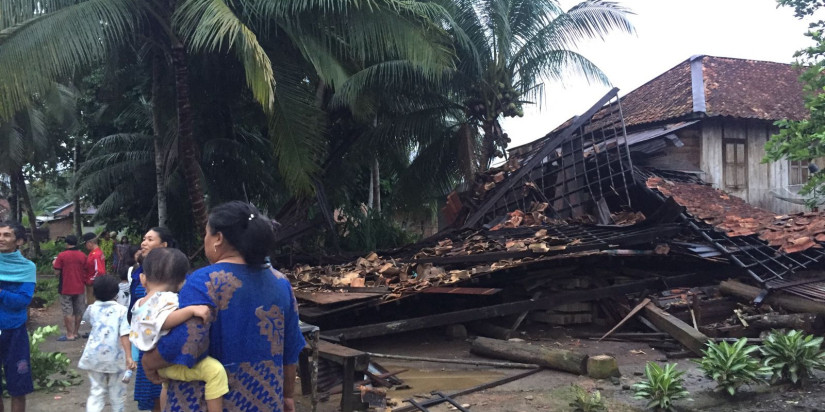 Angin Puting Beliung Terjang Musi Rawas Utara, Sebanyak 58 Rumah Rusak