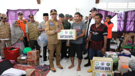 BNPB Berikan Bantuan Penanganan Banjir Aceh Tamiang