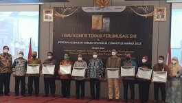 Komite Teknis 13-08 PB Raih Predikat Kinerja Sangat Baik pada Penganugerahan Herudi Technical Committee Award (HTCA) 2022