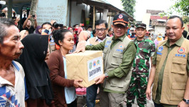 Tiba di Trenggalek, Kepala BNPB Pastikan Penanganan Bencana Berjalan Baik