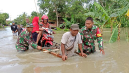 Tiga Kecamatan di Kabupaten Pinrang Terendam Banjir Rob