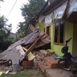 Gempabumi M 6,7 Banten, Beberapa Rumah Warga di Pandeglang Mengalami Kerusakan