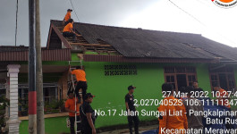 Angin Kencang Terjang 115 Rumah Warga Kabupaten Bangka